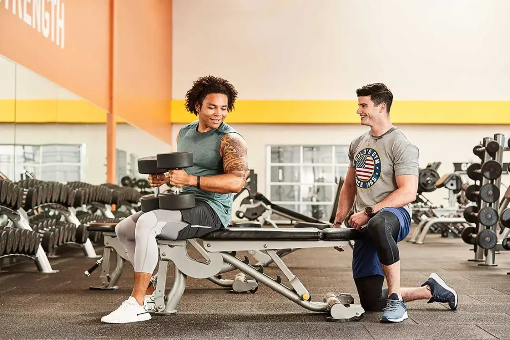 free weights 2 males